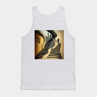 [AI Art] Stairways, inspired by the works of a surrealist master Tank Top